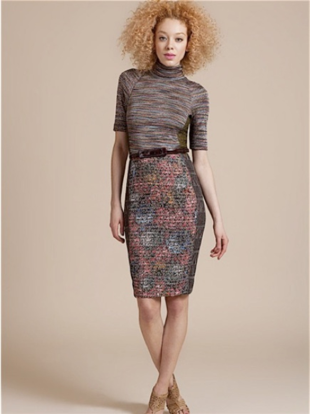 Byron Lars Multicolor knee length dress